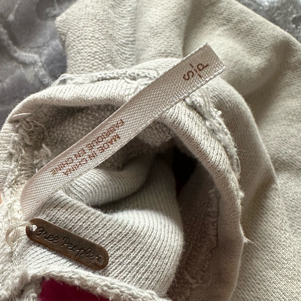 Free People Open Back Distressed Sweatshirt - Picture 6 of 8
